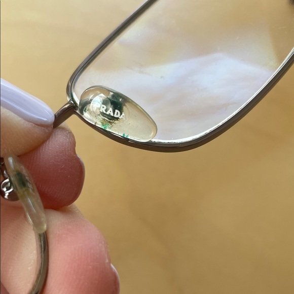 Authentic Prada Lenses Rectangular Eyeglasses Adjustable Leopard - Picture 8 of 9